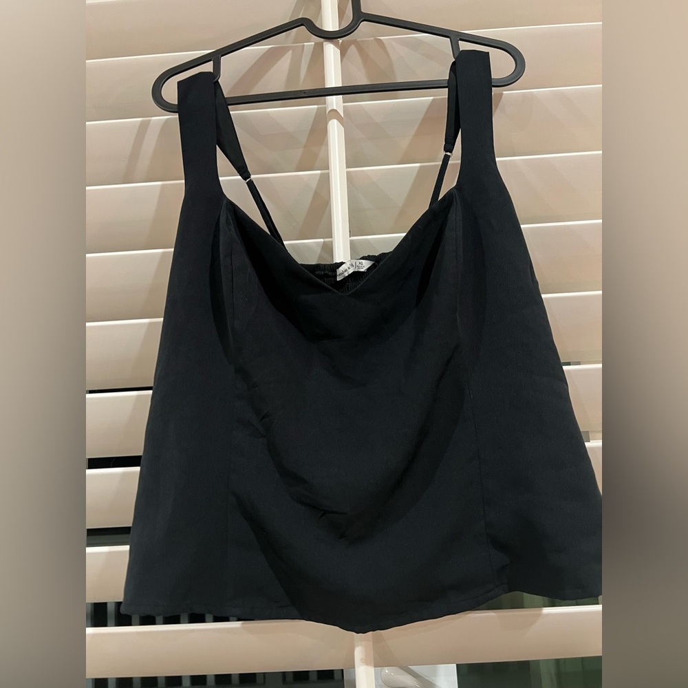 Abercrombie Black Crop Top